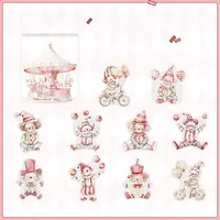 20Pcs PET Self-adhesive Amusement Park Theme Decorative Tapes