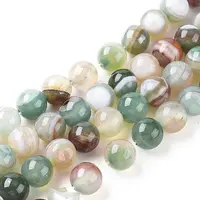 Natural Striped Agate/Banded Agate Beads Strands