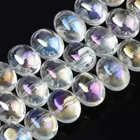 Electroplate Glass Beads Strand