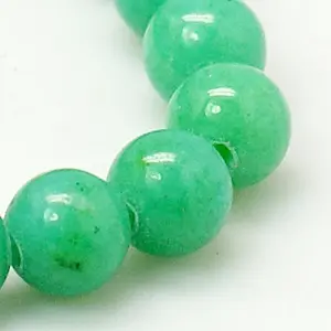 Natural Mashan Jade Round Beads Strands