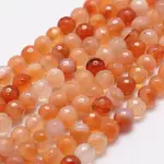 Natural Red Agate Beads Strands