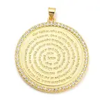 Brass with Cubic Zirconia Pendants