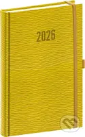 NOTIQUE Denný diár Rivoli 2026 (žltozelený) (s pútkom na pero, elastické zatváranie)