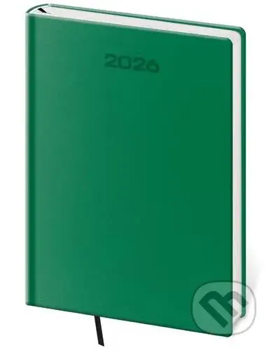 Denní diář 2026 A5 Soft zelený