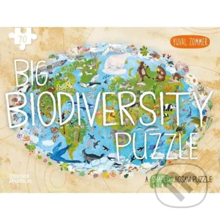 The Big Biodiversity Puzzle (A Shaped Jigsaw Puzzle by Yuval Zommer) - puzzle z kategorie 60 - 300 dílků
