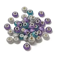 Faceted Resin European Beads