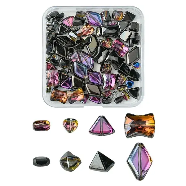 Electroplate Transparent Glass Beads