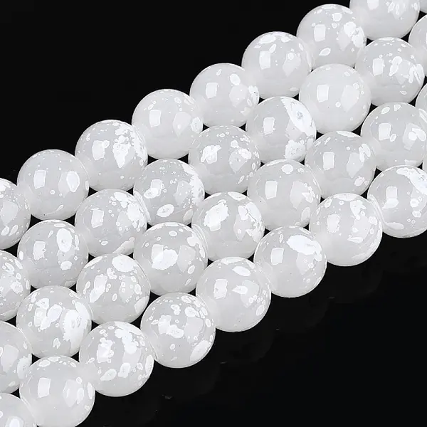 Baking Paint Glass Beads Strands