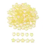 100Pcs 2 Style Eco-Friendly Transparent Acrylic Beads
