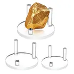3Pcs 3 Styles Flat Round Acrylic Base Display Easel Stands