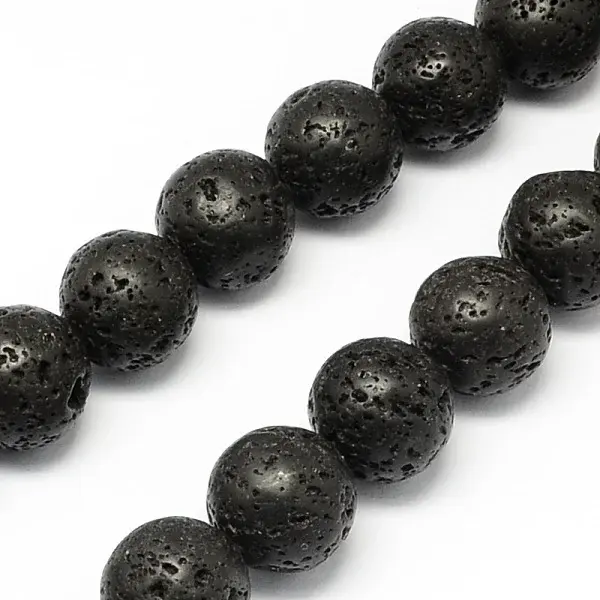 Natural Lava Rock Beads Strands