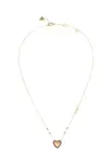 Guess Srdiečkový pozlátený náhrdelník Beloved JUBN05007JWYGPKT/U