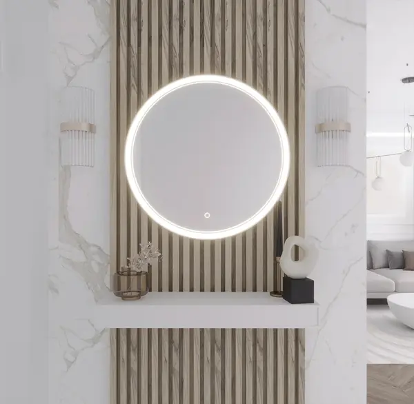 Zrcadlo Orandiu Rozměry: 80 cm, Varianta: Osvětlení L