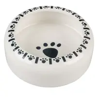 DUVO+ Zaoblená keramická miska s labkami pre hlodavce L 750ml/16x16x6cm