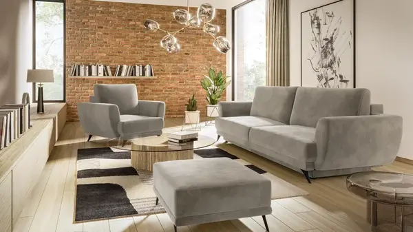 Sestava Megis - 3F+1F+taburet látka: Sola 18