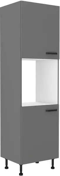 Vysoká skříňka na vestavnou troubu Nessa 60 DP-215 2F Barva korpusu: Antracit, Barva dvířek: Antracit