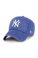 Džínová baseballová čepice 47 brand MLB New York Yankees modrá barva, B-LENON17DGS-TB