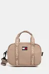 Kabelka Tommy Jeans béžová barva, AW0AW17889