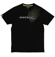 Matrix tričko black hex print t-shirt - xxl
