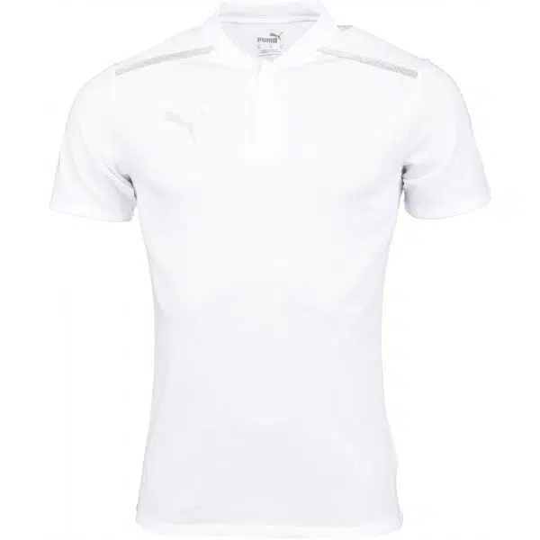 Puma TEAMCUP CASUALS POLO Pánské polo tričko, bílá, velikost