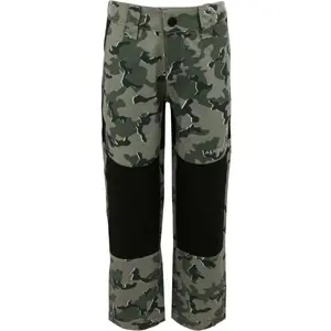 ALPINE PRO DERSO Dětské outdoorové kalhoty, zelená, velikost 104-110