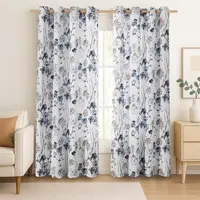 Zatemňovací závěs SOLKONE bílý 135 x 250 cm sada 2 ks