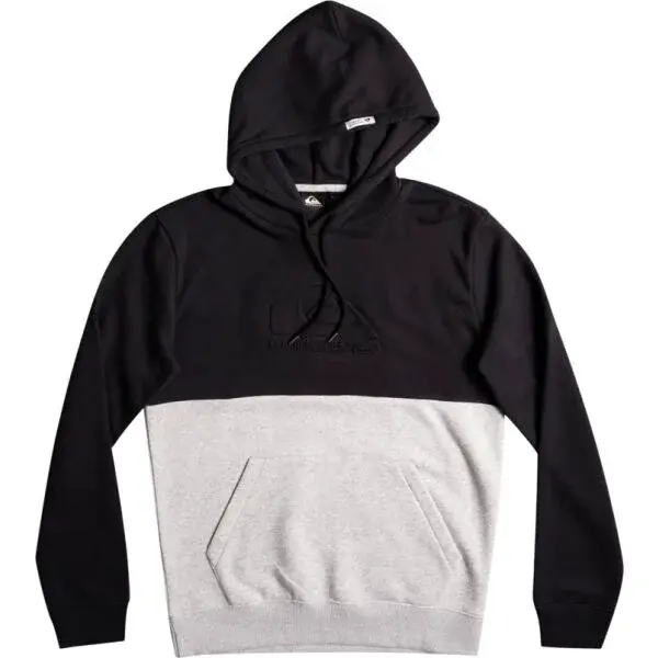 Quiksilver EMBOSS HOOD Pánská mikina, černá, velikost