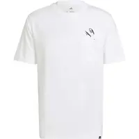 adidas LOUNGE SLIDES GRAPHIC Pánské triko, bílá, velikost