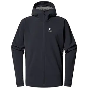 HAGLÖFS CHILLY SOFTSHELL HOOD M Pánská softshellová bunda, černá, velikost