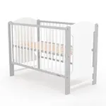 NEW BABY ELSA Dětská postýlka, šedá, velikost