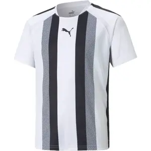 Puma TEAMLIGA STRIPED JERSEY JR Dětský fotbalový dres, bílá, velikost