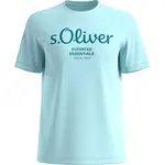 s.Oliver LOGO T-NOOS Pánské tričko, světle modrá, velikost
