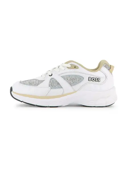BOSS Tenisky  piesková / pastelovo modrá / biela / biela melírovaná