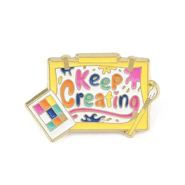 Keep Creating Enamel Pins
