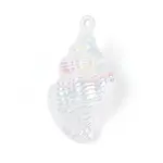 UV Plating Opaque Acrylic Shell Shape Big Pendants