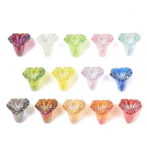 Transparent Acrylic Bead Caps