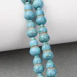 Synthetic Turquoise Dyed Beads Strands
