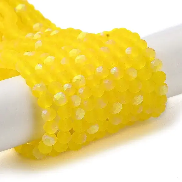 Transparent Glass Beads Strands