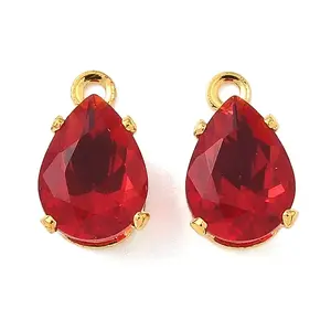 Brass Micro Pave Cubic Zirconia Charms