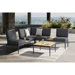 Ambia Garden TERASOVÁ SEDACÍ SOUPRAVA 4dílné, kov, plast, textil