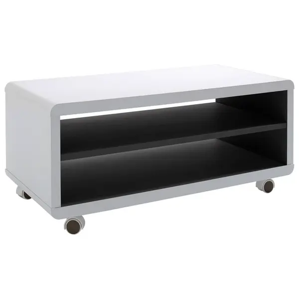 NÍZKÁ KOMODA, černá, bílá, 79/35/39 cm