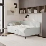 P & B AMERICKÁ POSTEL, 90/200 cm, šedá