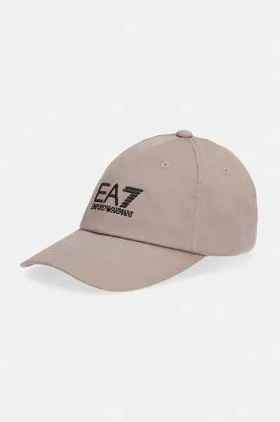 Bavlněná baseballová čepice EA7 Emporio Armani