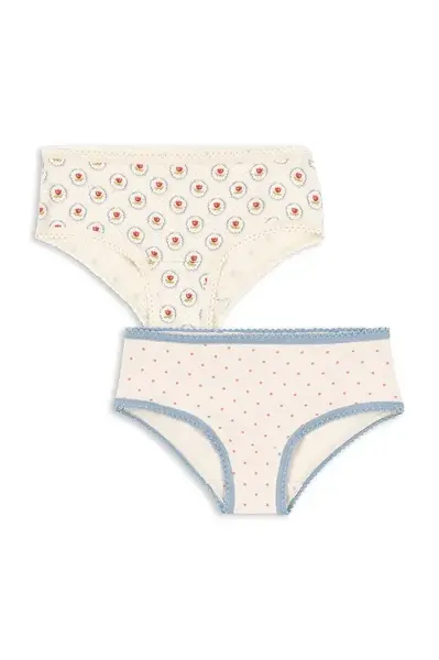 Dětské kalhotky Konges Sløjd BASIC GIRL UNDERPANTS GOTS 2-pack