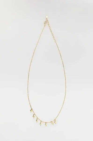 stříbrný pozlacený náhrdelník Answear.LAB