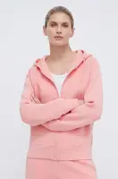 Mikina Guess ALLIE dámská, oranžová barva, s kapucí, potiskem, V3RQ11 K7UW2