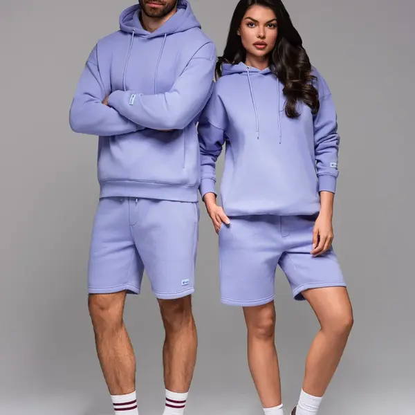 Ombre UNISEX sweatshirt set hoodie + athleisure shorts