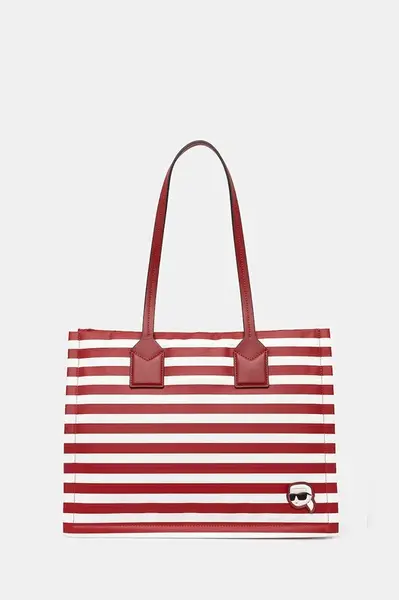 Kabelka Karl Lagerfeld IKON červená barva, A1W30131