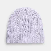Čepice Under Armour fialová barva, z husté pleteniny, 1386639