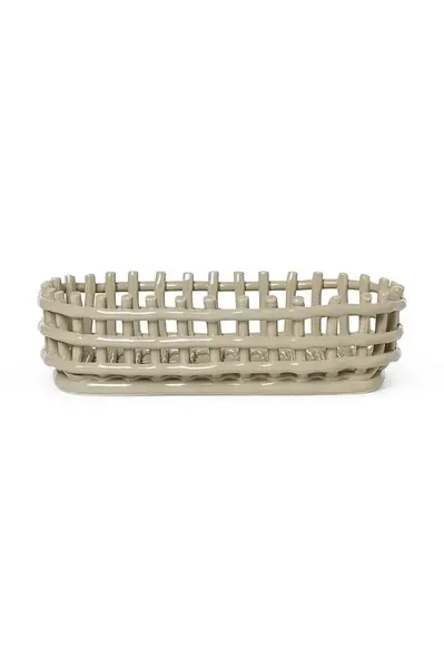 Dekorativní koš ferm LIVING Ceramic Basket